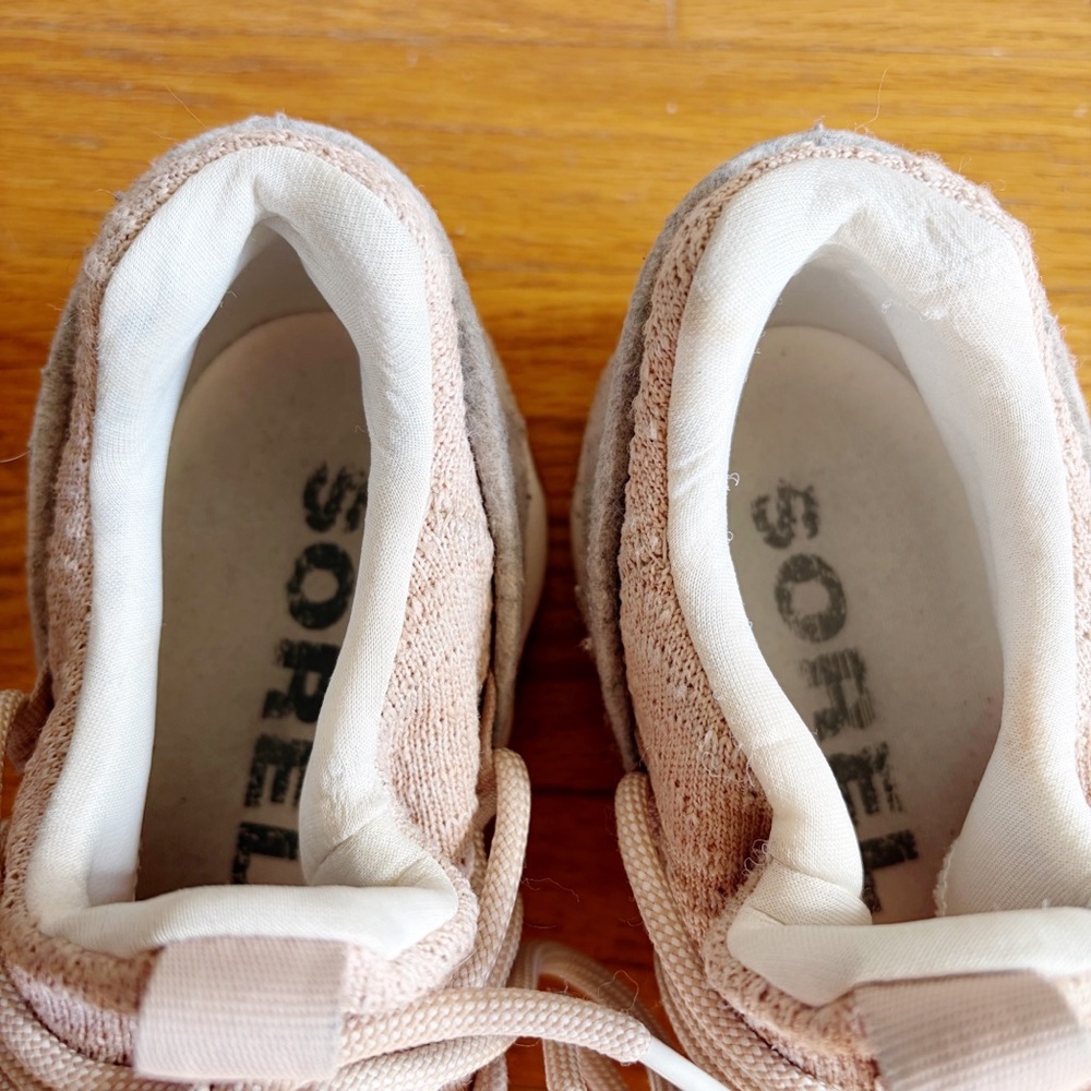 Sorel | Women’s Kinetic Lace-Up Sneakers Shoes Walking Natural Tan Size 9.5 - Picture 7 of 11